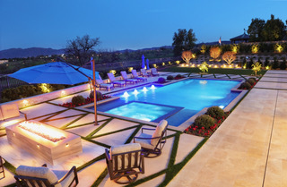 BSH Pool Design — custom infinity pool in Beverly Hills estate